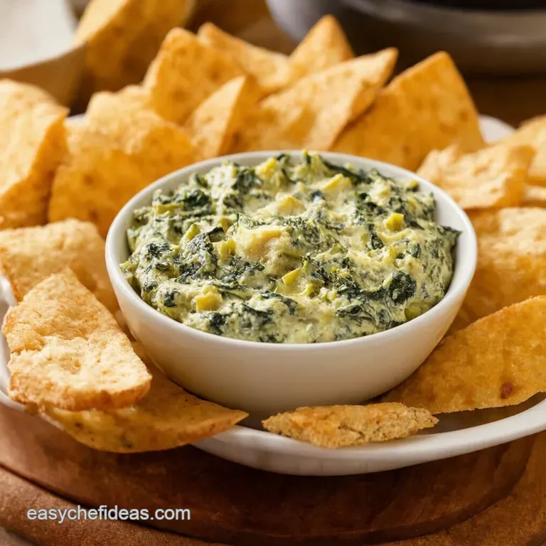 Creamy Spinach and Artichoke Dip Party Favourite presentation