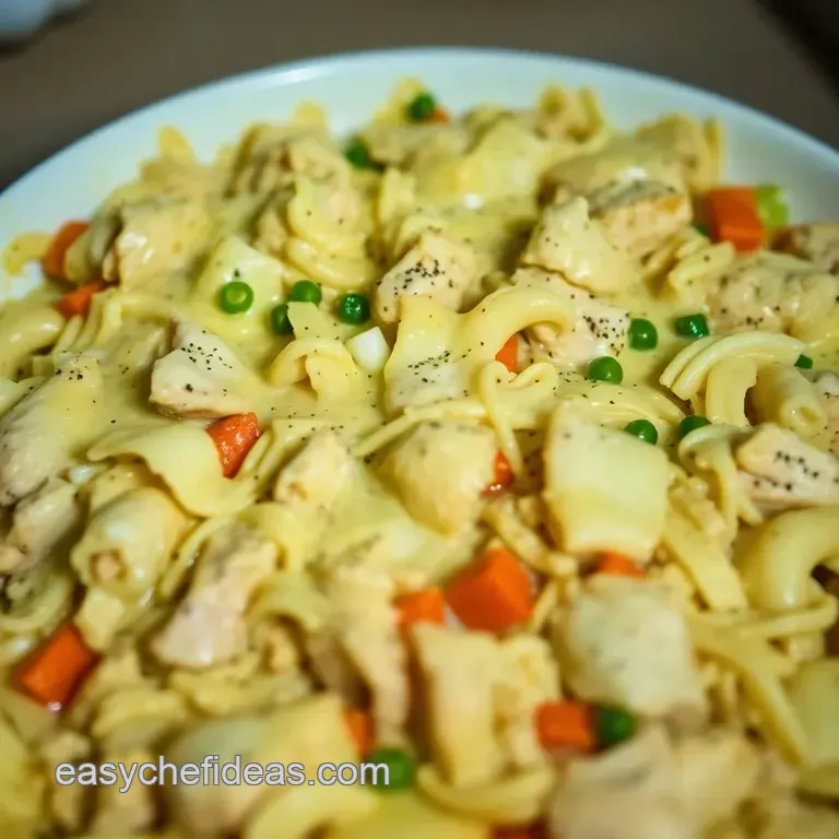 Creamy Swiss Chicken Casserole Delight presentation