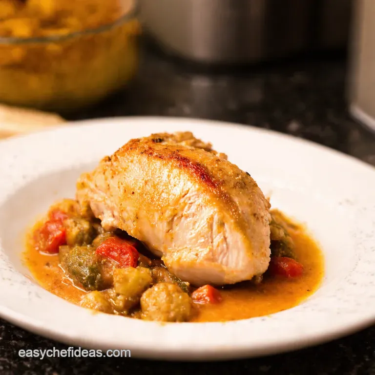 Creamy Tuscan Baked Chicken Breast presentation