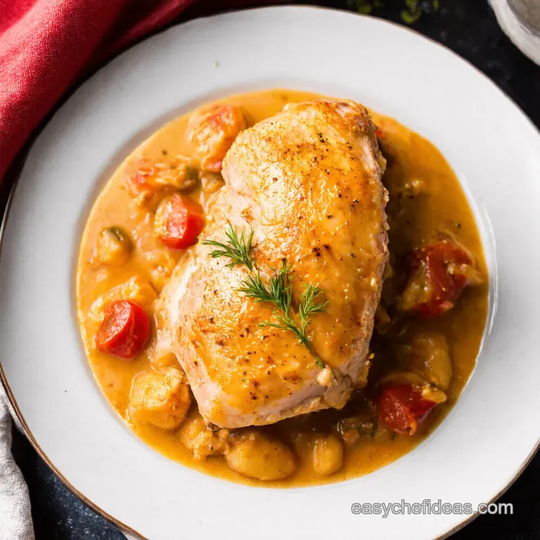 Creamy Tuscan Baked Chicken Breast
