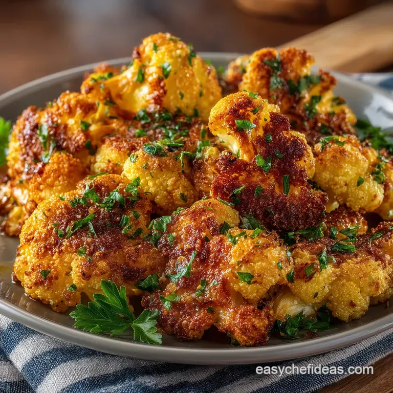 The NoFuss Finger Food Ultimate Crispy Baked Cauliflower with LemonHerb Dust