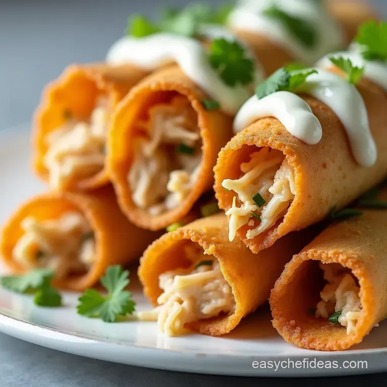 The Weeknight Wonder Crispy OvenBaked Shredded Chicken Taquitos