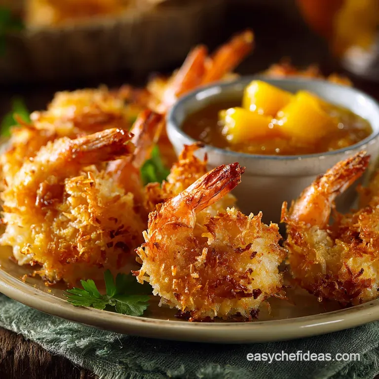 Baked Coconut Shrimp Recipe: Crispy Oven Method with Mango Dipping Sauce