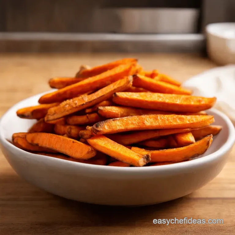Crispy Baked Sweet Potato Fries the Holy Grail presentation
