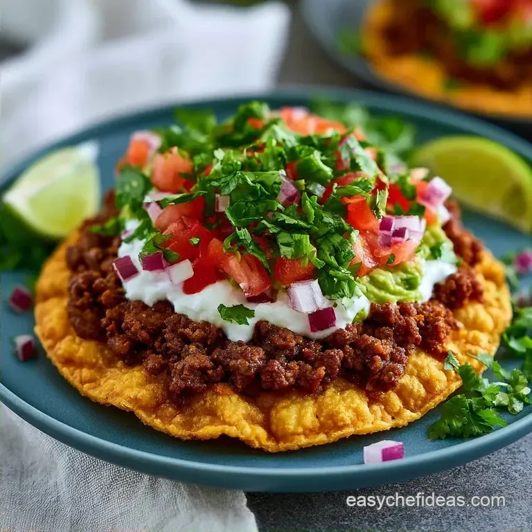 Crispy Beef Tostadas