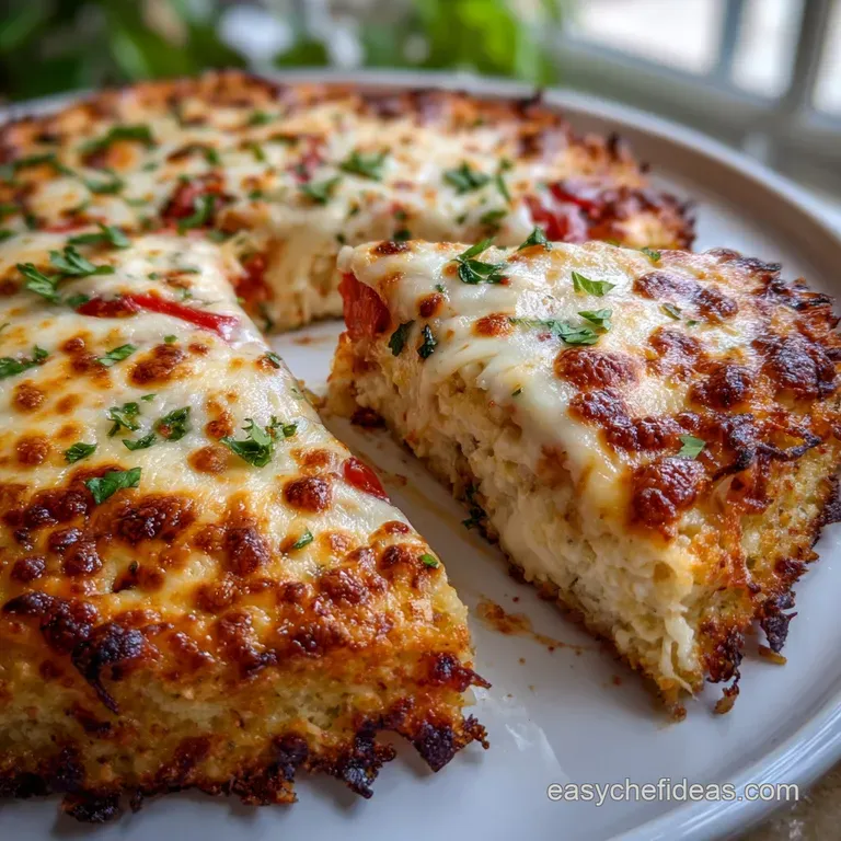 Crispy Cheesy Cauliflower Crust Pizza Tutorial presentation