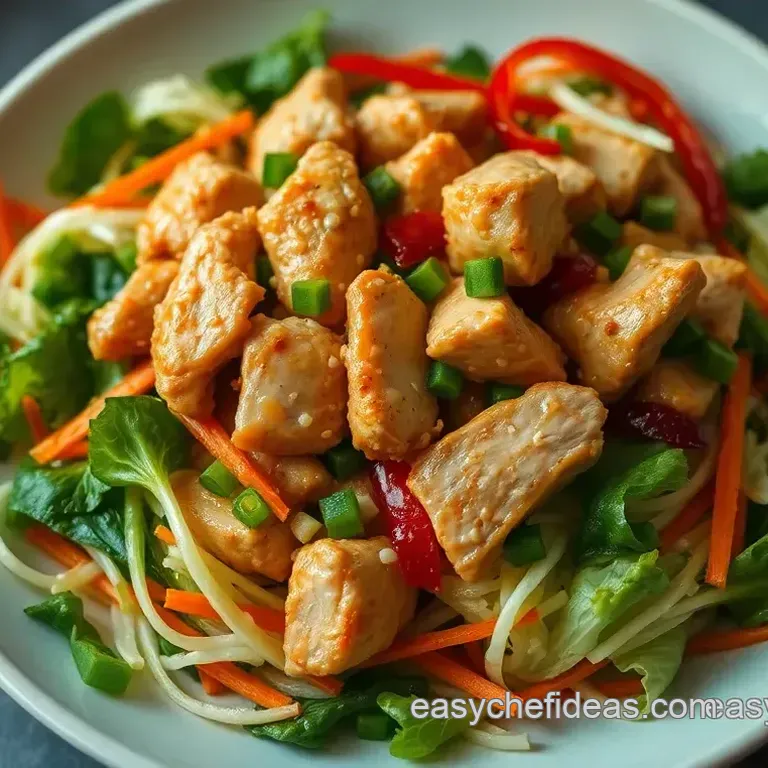 Crispy Chinese Chicken Salad with Sesame Dressing