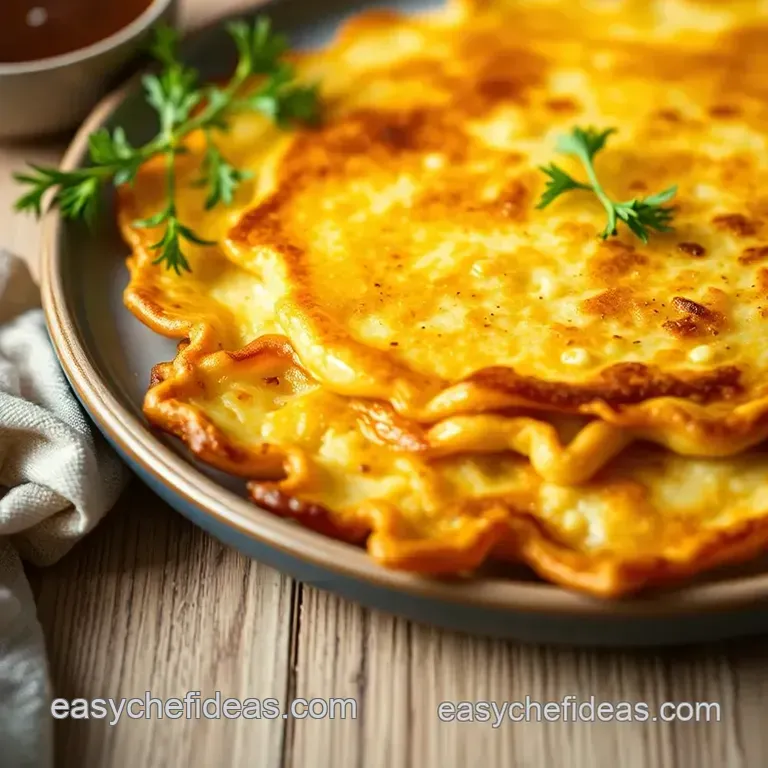 Crispy Classic Potato Latkes presentation