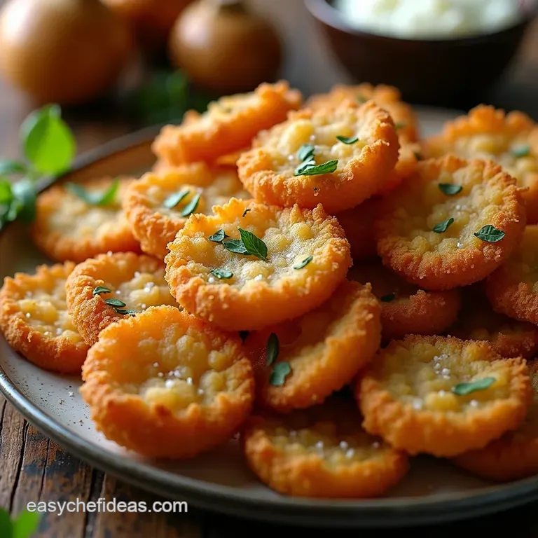 Golden Crunch Perfectly Crispy Fried Sliced Mushrooms with Herb Salt presentation