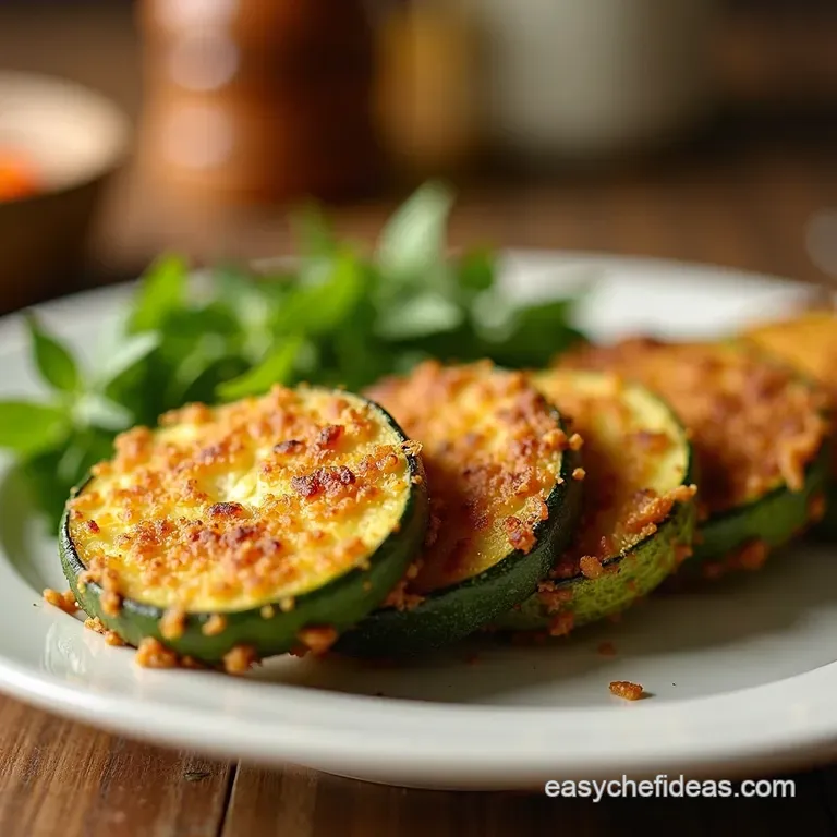 Crispy Golden Zucchini Bites a Simple Panfried Treat presentation