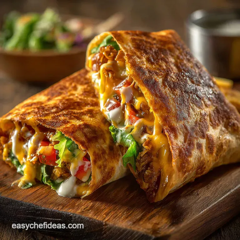 Grilled Cheese Burrito: the Ultimate Crispy Crust presentation