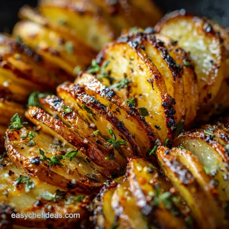 Grilled Potato Slices: Crispy Smoky Slabs Perfect for the Bbq presentation