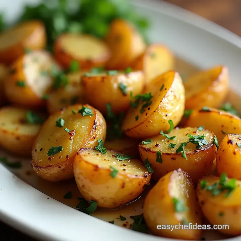 The Golden Standard Crispy Herb Garlic Roasted Yukon Golds