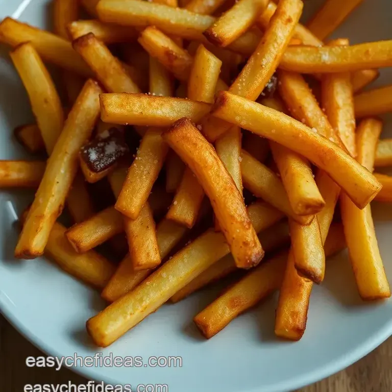 Crispy Homemade French Fries: the Comfort Food Classic presentation