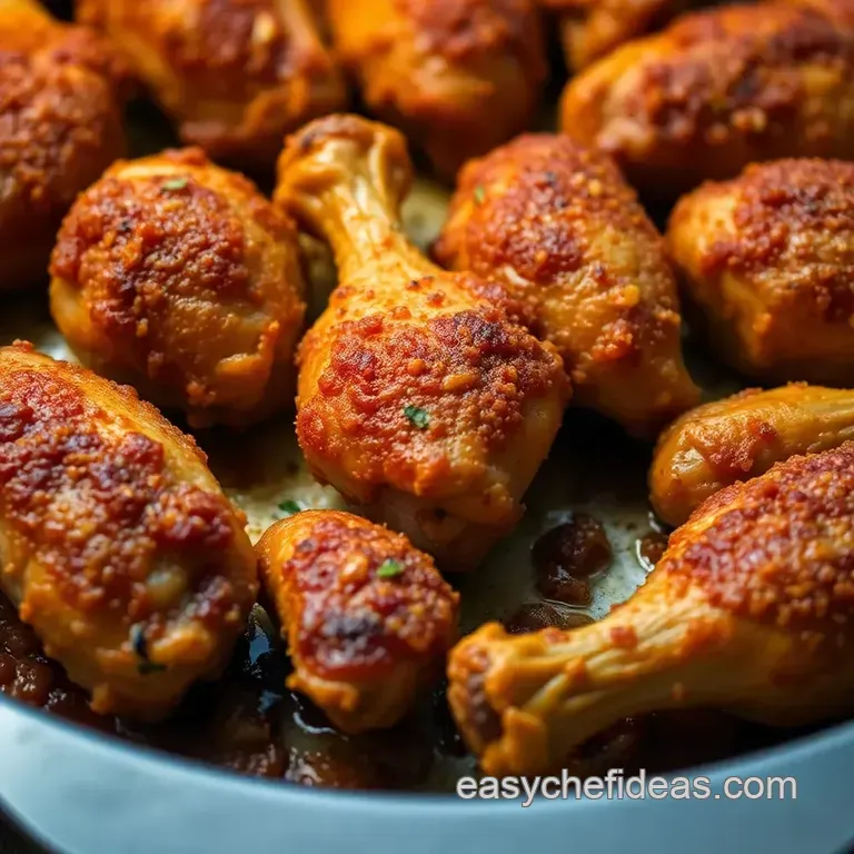 Crispy Oven-Baked Chicken Drumsticks (The Easy Way!) presentation