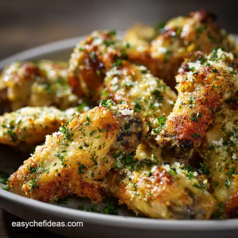 Garlic Parmesan Wings: Ultimate Crispy Oven Bake presentation