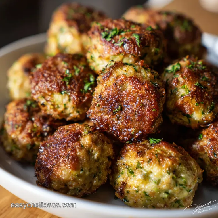 GoldenCrusted Parmesan Zucchini Meatballs The Summer Supper Hero
