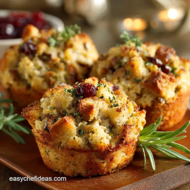 Stuffing Muffins Sage and Onion Recipe with an UltraCrispy Top