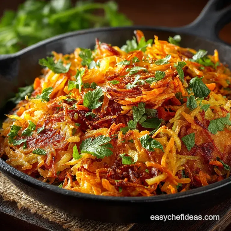 The Morning Glory Crispy Healthy Sweet Potato Hash Browns presentation