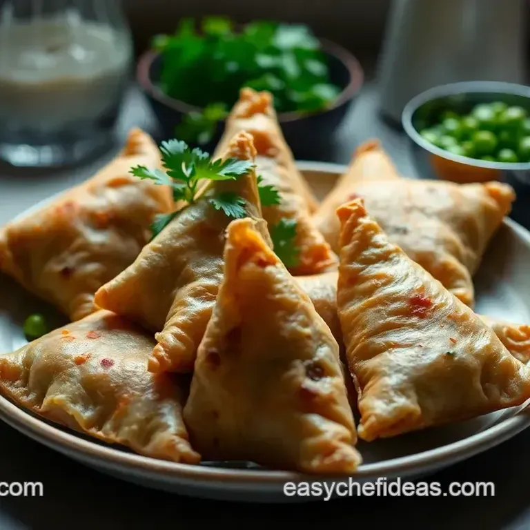 Crispy Veggie Samosas with Spiced Potatoes