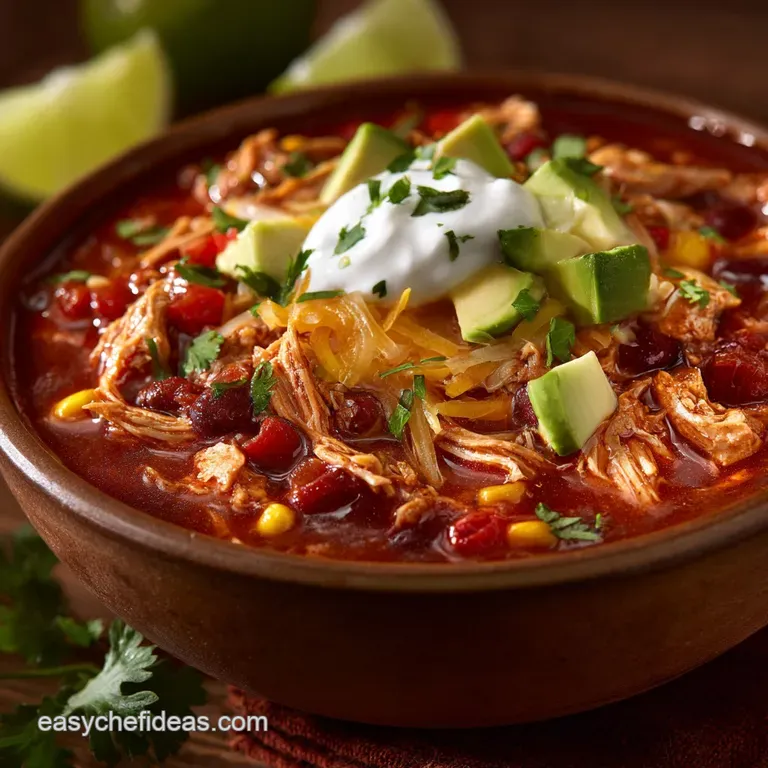 Crock Pot Chicken Taco Chili: The Ultimate Set-It-and-Forget-It Dinner
