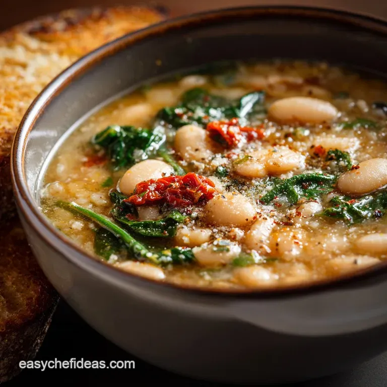 Crock Pot Tuscan White Bean and Garlic Soup: the Ultimate Rosemary-Garlic Comfort presentation