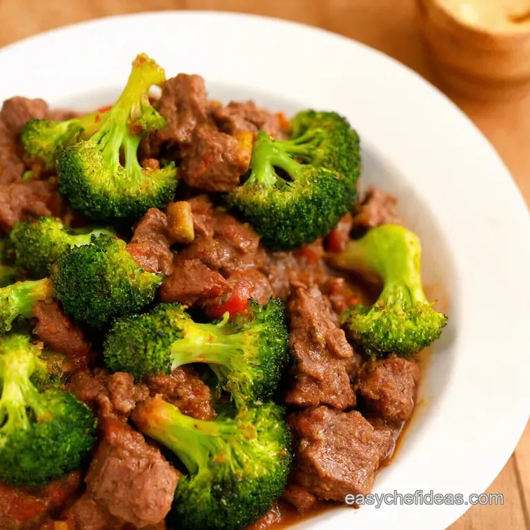 Crockpot Beef and Broccoli presentation