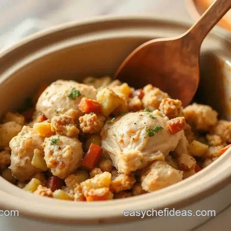 Crockpot Chicken & Stuffing Comfort Dish