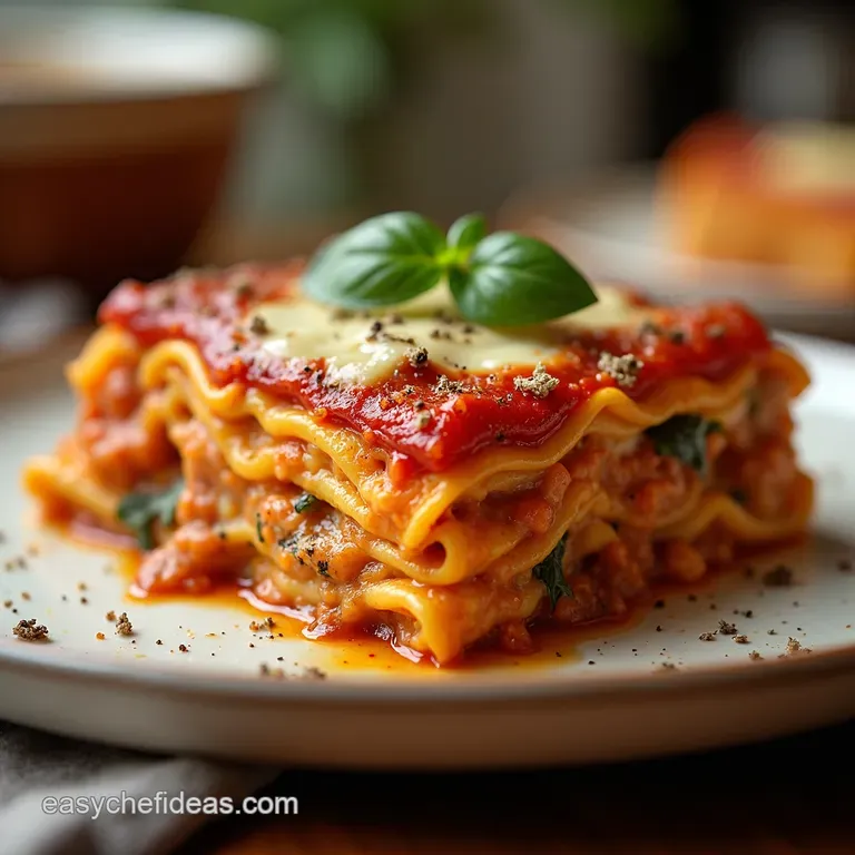 Crockpot Cottage Cheese Lasagna Lazyday Layers presentation