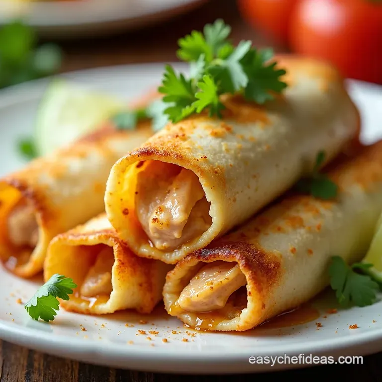 Crockpot Cream Cheese Chicken Taquitos