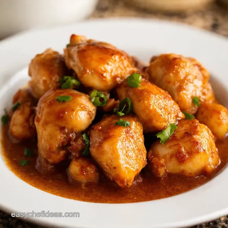 Crockpot Honey Garlic Chicken Set It and Forget It Flavor presentation