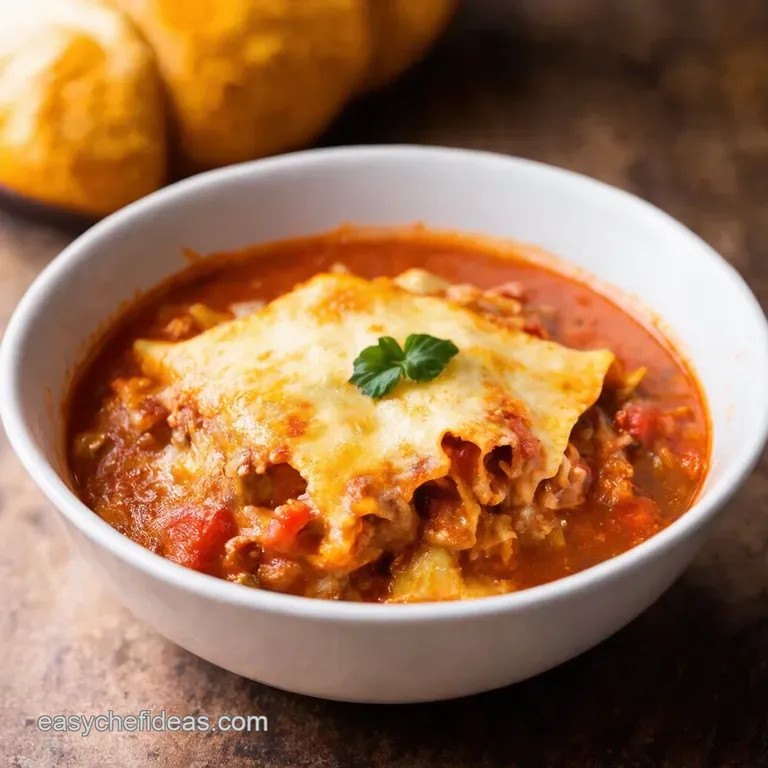 Crockpot Lasagna Soup All the Flavours None of the Fuss presentation