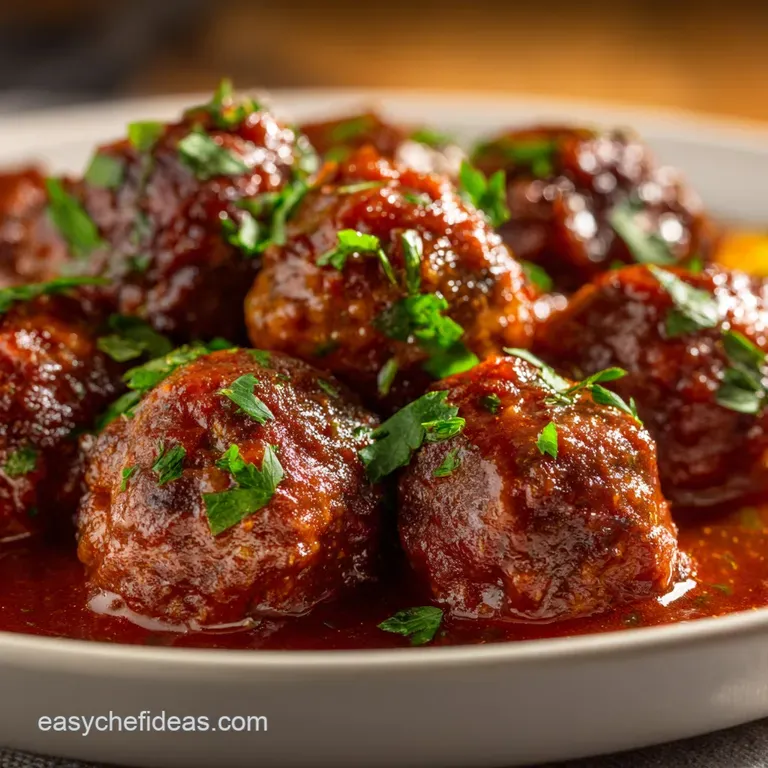 Crockpot Meatballs: the Best Tender Slow-Simmered Italian Sauce presentation