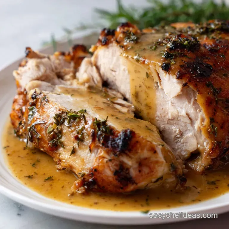 Slow Cooker Turkey Breast with Gravy: the Ultimate Sunday Roast Made Effortlessly presentation