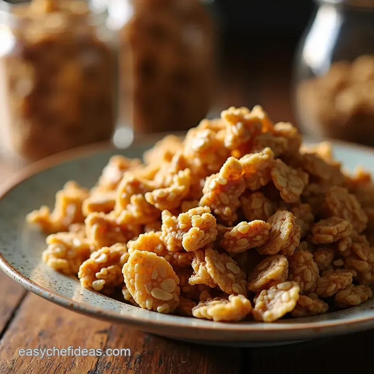 The Golden Cluster Crunch Bakerystyle Homemade Granola presentation