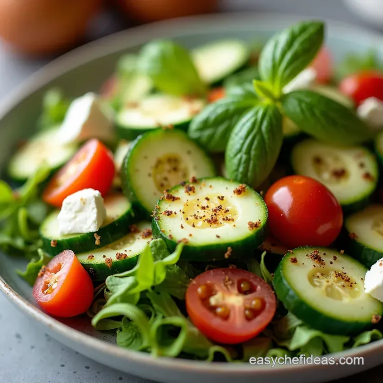 Cucumber Feta Bliss A Zesty LowCarb Salad