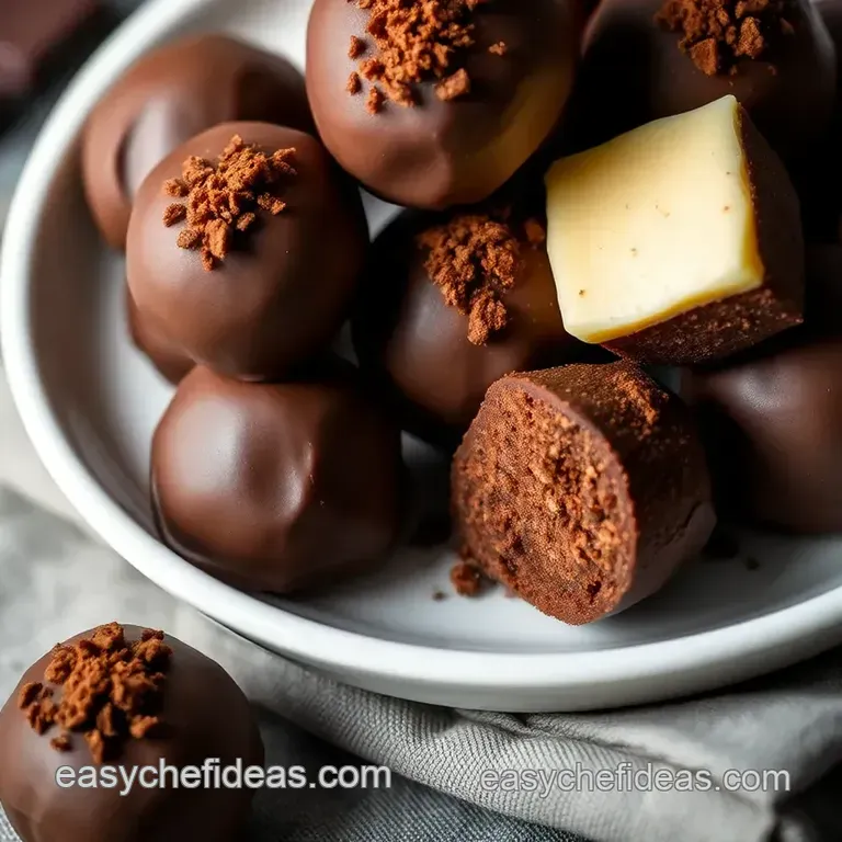 Decadent Homemade Chocolate Truffles presentation