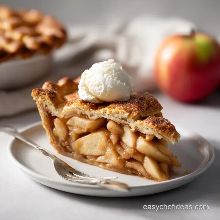 Pie: Deep-Dish Bramley with Flaky Crust Secrets presentation