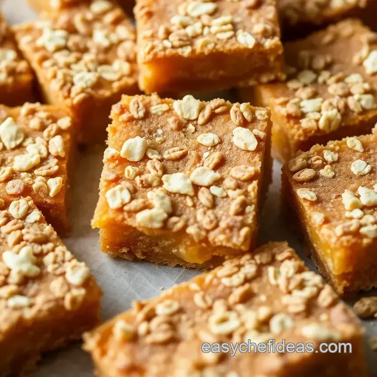 Delicious Baked Persimmon Bars with Oatmeal Crunch presentation