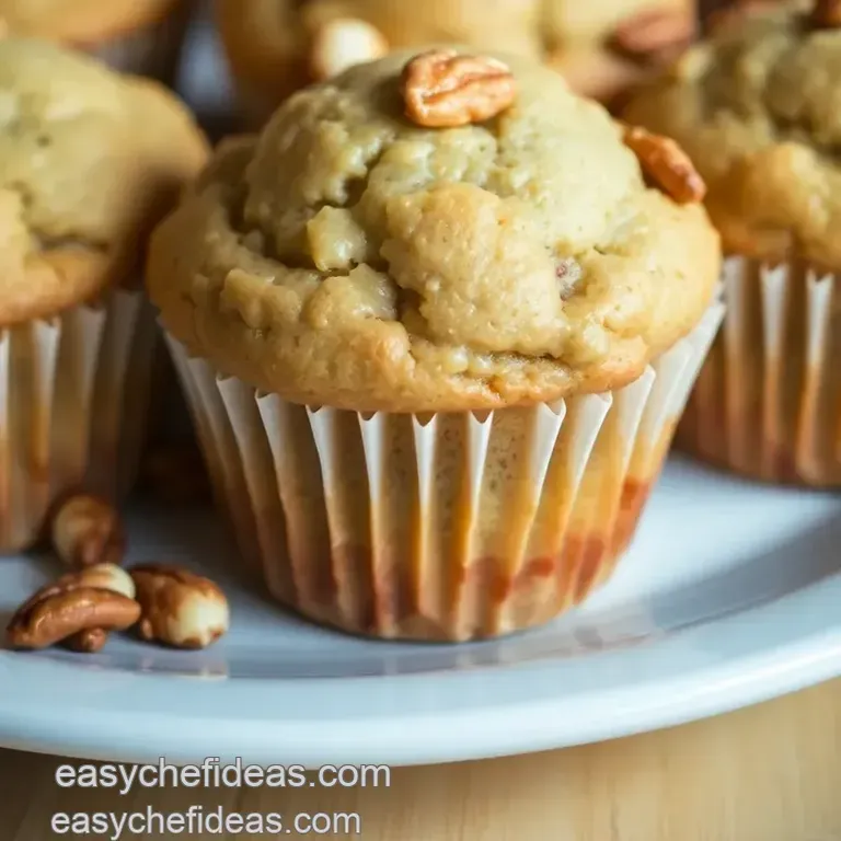 Deliciously Moist Banana Nut Muffins presentation