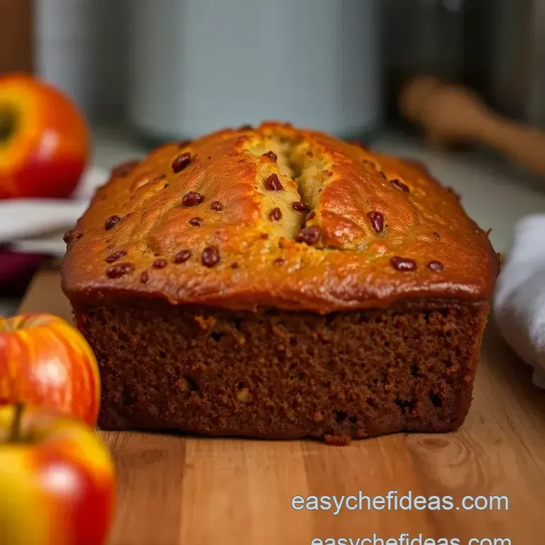 Deliciously Simple Apple Bread presentation
