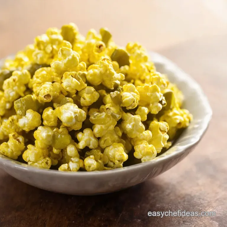 Dillicious Dill Pickle Popcorn a Brine Time Snack presentation