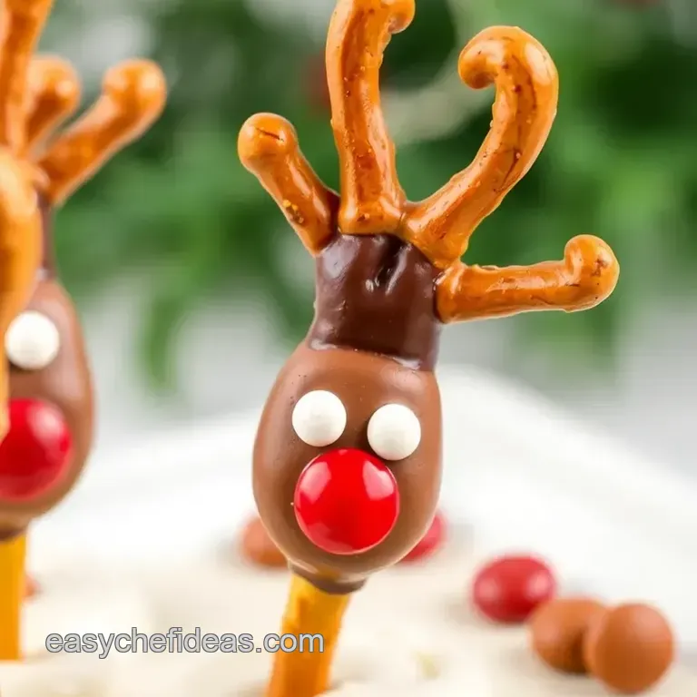 Dip Pretzel Reindeer for Festive Fun presentation