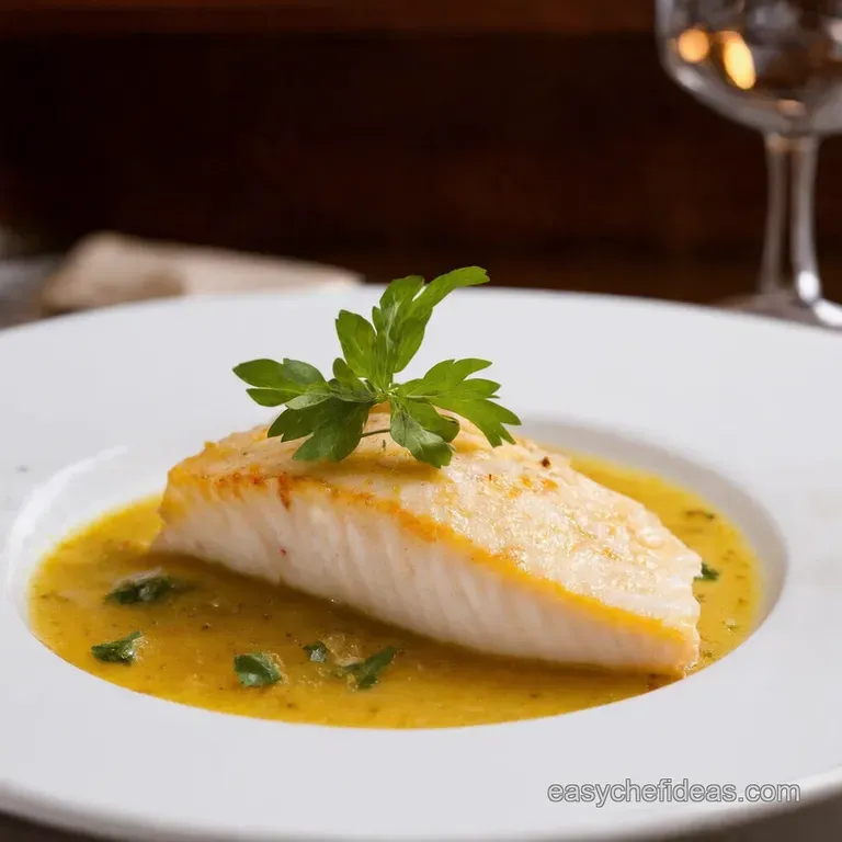 Dover Sole Meuni&egrave;re a Classic Parisian Delight presentation