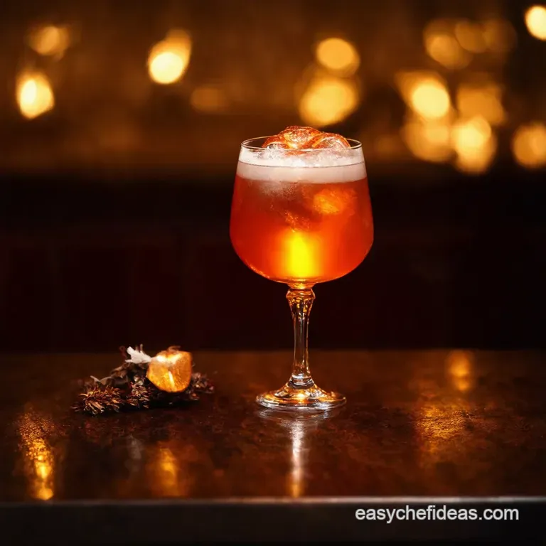 Drunk Witchs Brew a Spooky Blackberry Bourbon Cocktail presentation