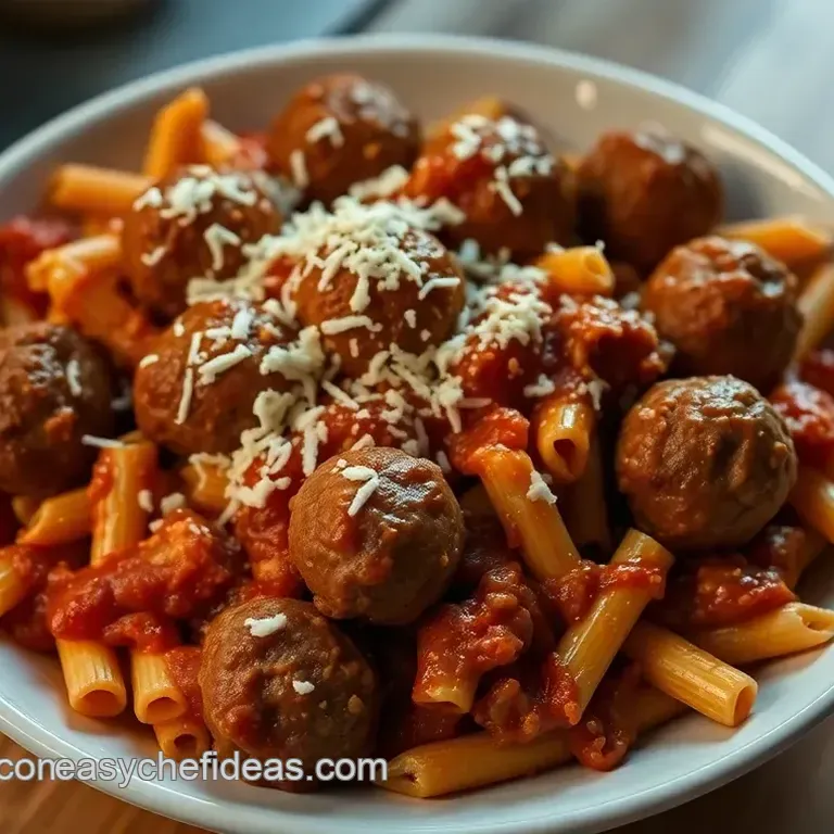 Dump and Bake Meatball Casserole