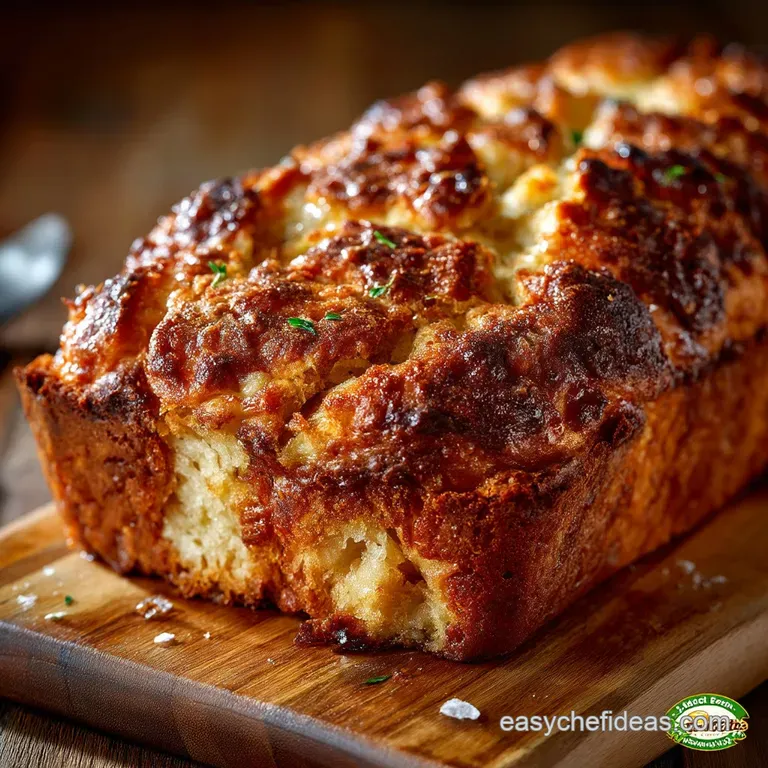 The Crumbly Comfort Amish Apple Fritter Loaf with Brown Sugar Glaze