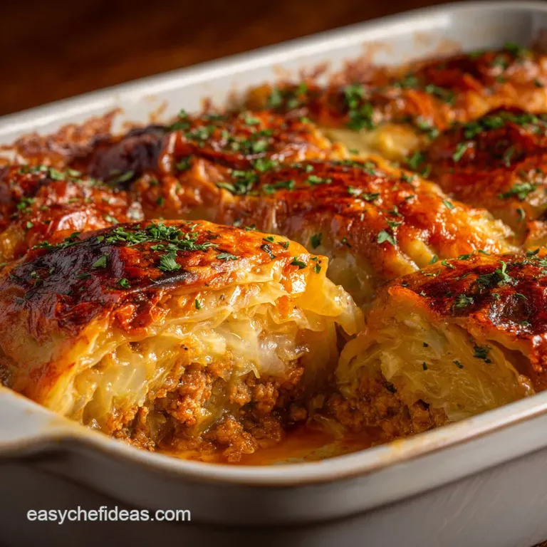 Stuffed Cabbage Casserole: the Ultimate Hearty Deconstructed Comfort Food presentation