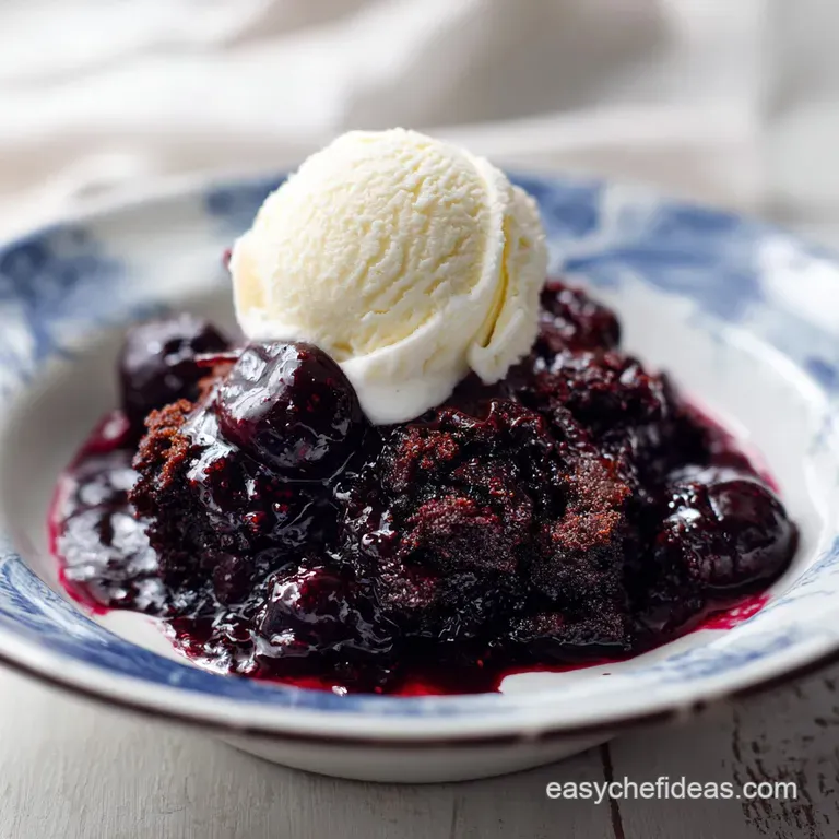 Chocolate Cobbler: Fluffy Cake & Molten Fudge