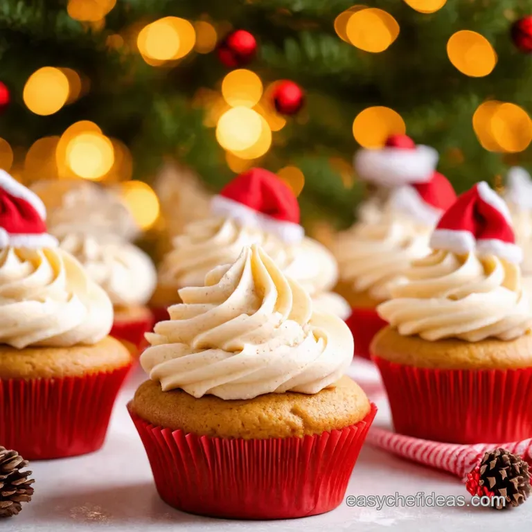 Easy Christmas Cupcakes presentation